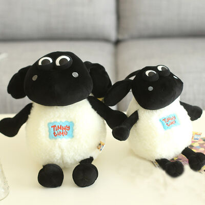 La peluche molle animale delle pecore di Shaun del fumetto gioca il bianco nero farcito caldo