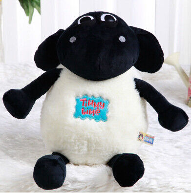 La peluche molle animale delle pecore di Shaun del fumetto gioca il bianco nero farcito caldo