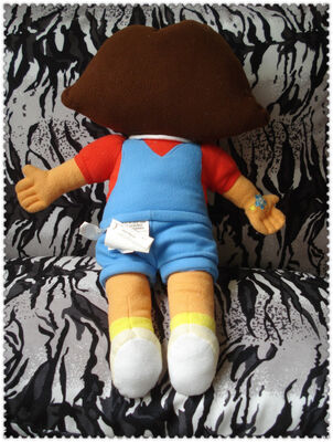 La peluche del fumetto dell'esploratore di Dora di modo gioca l'abitudine rossa di Brown blu 45cm