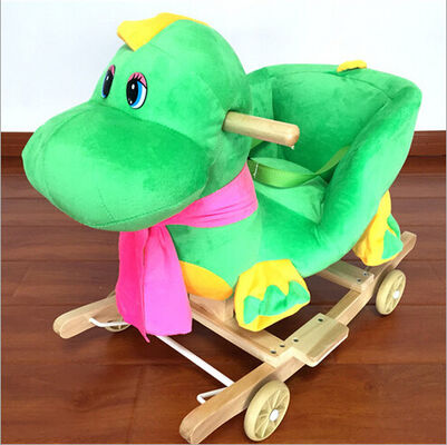 SGS amichevole eco- di Elephent 60*33*55cm del bambino di oscillazione del giocattolo animale verde rosa adorabile della sedia SUO