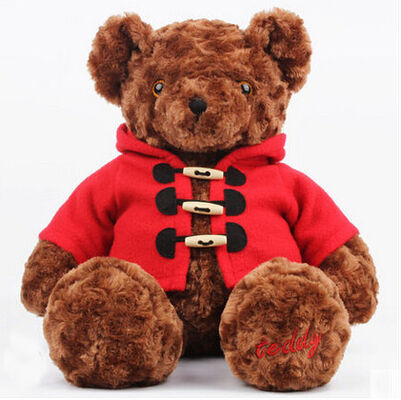 Orsacchiotto di Brown dei giocattoli dell'animale farcito del CE 30cm su misura con il cappotto