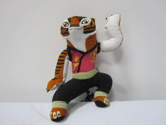 la peluche sveglia del fumetto di 20cm gioca gli animali farciti del fumetto della tigre femmina del panda di Kungfu