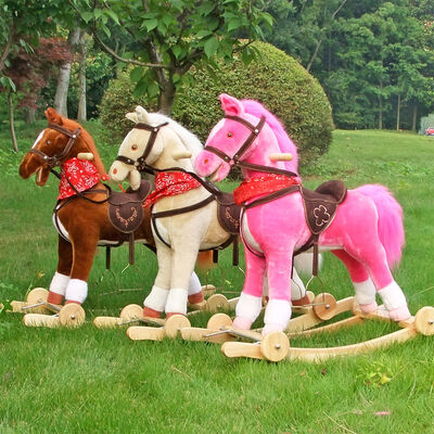 La coda commovente sana della bocca dei bambini dei giocattoli svegli del cavallo a dondolo ha condotto grande leggero
