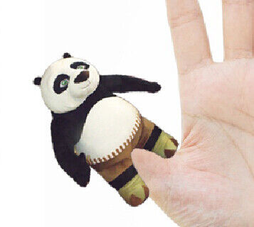 Burattini a 4 pollici del dito dei bambini dei burattini del dito della peluche del panda di Fashon Kungfu