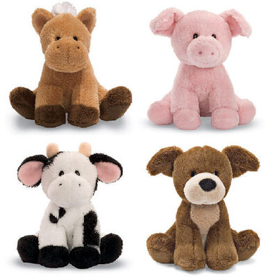 Giocattoli farciti adorabili della peluche dell'animale da allevamento piccoli per i bambini ed i bambini