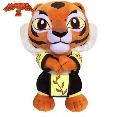 Giocattoli della peluche farciti fumetto sveglio della tigre femmina del panda 3 di Kungfu per i regali di promozione