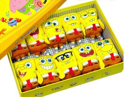 Adatti a fumetto lo stile di SpongeBob 20 giocattoli farciti peluche differente di espressione