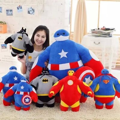 eroe adorabile 6 di 20cm il grande ed i vendicatori hanno farcito i giocattoli della peluche per i bambini