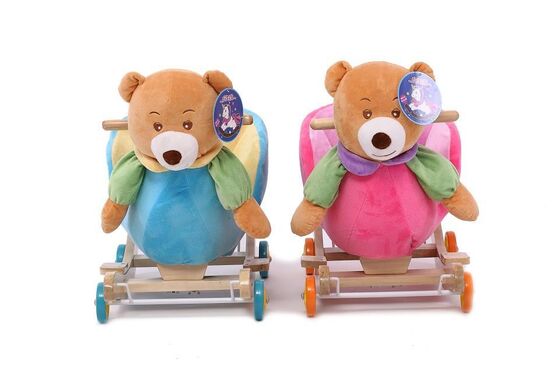 Raccolta animale adorabile della sedia di oscillazione del bambino della peluche per il giro del bambino sul gioco