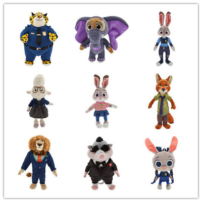 I personaggi dei cartoni animati Zootopia di Disney hanno farcito i giocattoli della peluche del fumetto a 9 pollici