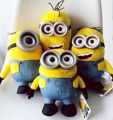 Spregevole me 3 peluche del fumetto dell'occhio dei servi 3D gioco il giallo 22cm