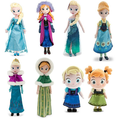 Il fumetto molle congelato dei giocattoli della peluche di Elsa e di Ana Disney ha farcito la bambola a 20 pollici