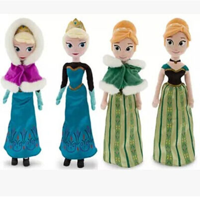 Il fumetto molle congelato dei giocattoli della peluche di Elsa e di Ana Disney ha farcito la bambola a 20 pollici