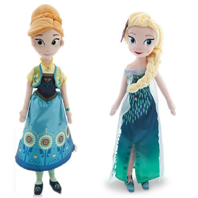 Il fumetto molle congelato dei giocattoli della peluche di Elsa e di Ana Disney ha farcito la bambola a 20 pollici