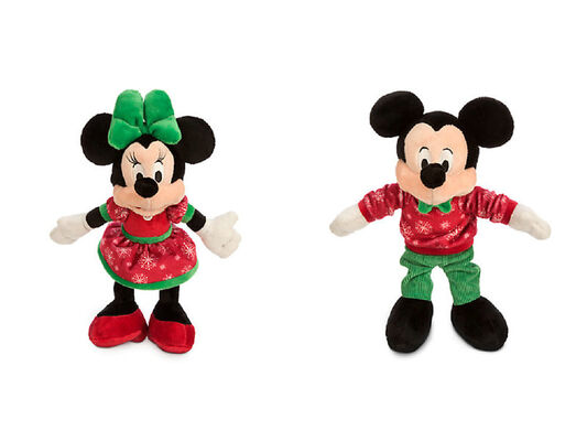 Natale Mickey Mouse e Minnie Mouse di Disney rossi e verdi