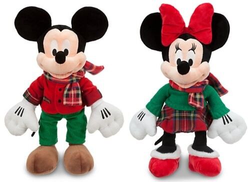 La peluche a 12 pollici di Disney gioca il grande modo di Mickey di Natale del tartan