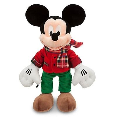 La peluche a 12 pollici di Disney gioca il grande modo di Mickey di Natale del tartan