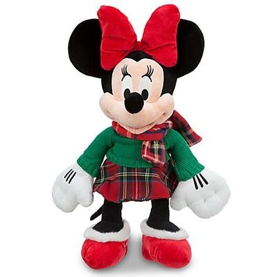 La peluche a 12 pollici di Disney gioca il grande modo di Mickey di Natale del tartan