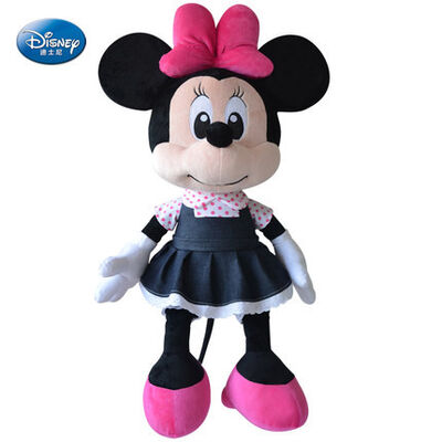 La peluche nera di Disney gioca Mickey Mouse nero e Minnie Mouse a 16 pollici