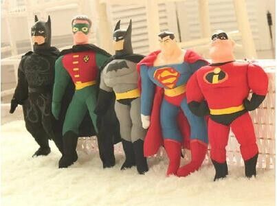 La peluche del fumetto EN71 gioca i vendicatori d'acciaio della lega di giustizia del superman di Batman