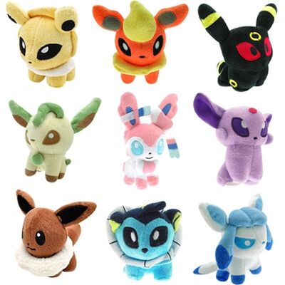I nuovi personaggi dei cartoni animati Pokemon hanno farcito i giocattoli 8inch della peluche per la macchina del giocattolo di vendita della gru