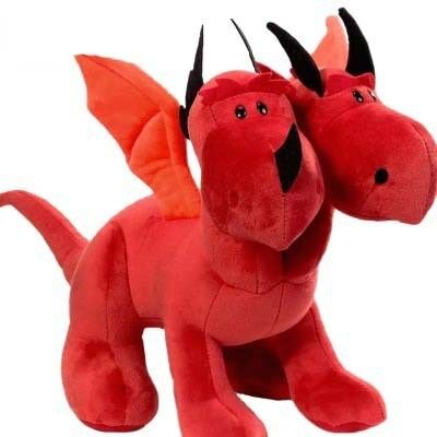 La piccola peluche della lega di giustizia di modo gioca le action figure in rosso ed in blu