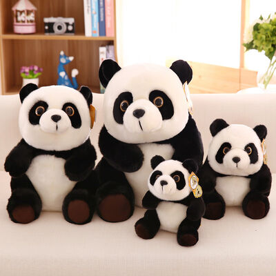 L'animale farcito scherza il panda genuino a forma di, 20cm/30cm/45cm del nero della peluche dei giocattoli della peluche