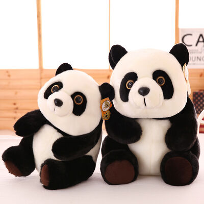 L'animale farcito scherza il panda genuino a forma di, 20cm/30cm/45cm del nero della peluche dei giocattoli della peluche