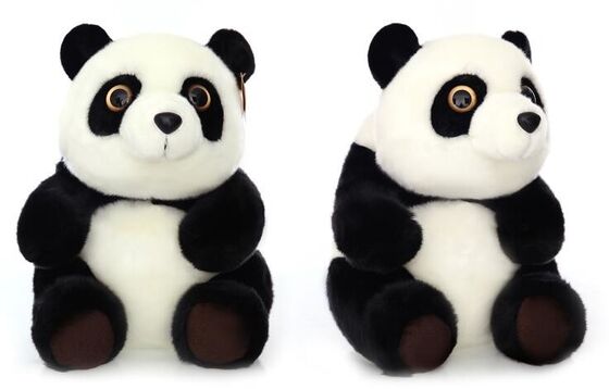 L'animale farcito scherza il panda genuino a forma di, 20cm/30cm/45cm del nero della peluche dei giocattoli della peluche
