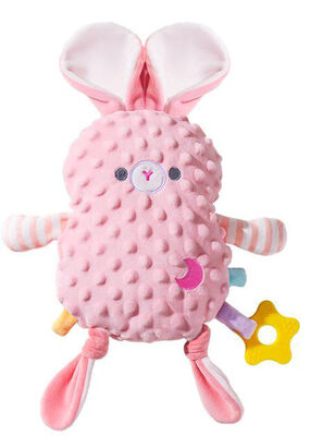 Giocattoli svegli del bambino della peluche del gatto della giraffa con la tettarella infantile del giocattolo della peluche del capezzolo