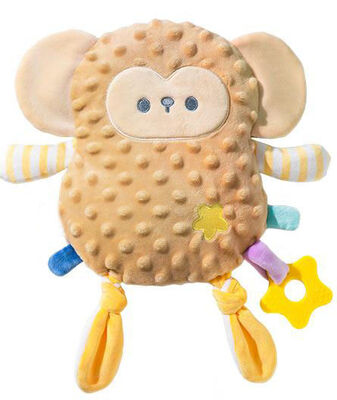 Giocattoli svegli del bambino della peluche del gatto della giraffa con la tettarella infantile del giocattolo della peluche del capezzolo