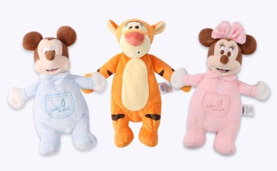 Giocattoli svegli della peluche del bambino della scimmia del cane con gli animali farciti Brown rosa del capezzolo