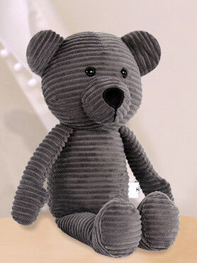 Il bambino sveglio di Elephent della peluche su ordinazione delle pecore gioca la plastica blu di bianco 20cm