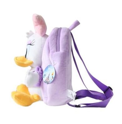 Borsa di scuola porpora della peluche della margherita di Disney, zainhi personali con stampa di logo