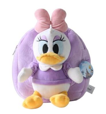 Borsa di scuola porpora della peluche della margherita di Disney, zainhi personali con stampa di logo