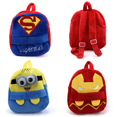 Il modo che il fumetto adorabile scherza gli zainhi della scuola ha personalizzato la peluche molle, 23cm*21cm*9cm