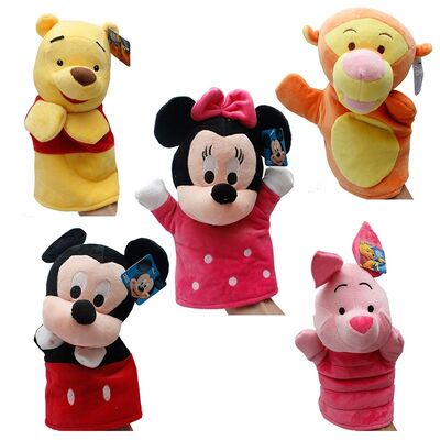 Blu di rosa di giallo dei burattini del dito della peluche di Eyore del punto di Winnie Pooh Tigger