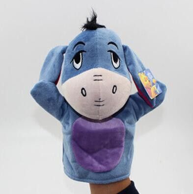 Blu di rosa di giallo dei burattini del dito della peluche di Eyore del punto di Winnie Pooh Tigger