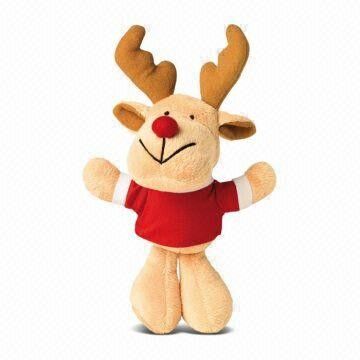 Giocattoli promozionali farciti a 8 pollici della peluche della renna delle alci di Natale dei giocattoli dei regali