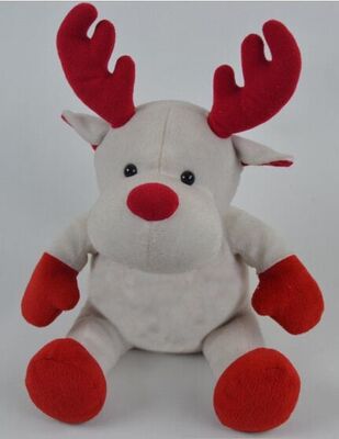 Giocattoli su ordinazione della peluche della renna delle alci dei regali di promozione con il tessuto di cotone di 100% pp