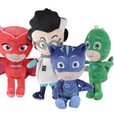 La maschera adorabile a 10 pollici del Pj del fumetto gioca i giocattoli farciti Disney blu/rosso/porpora