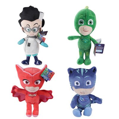 La maschera adorabile a 10 pollici del Pj del fumetto gioca i giocattoli farciti Disney blu/rosso/porpora