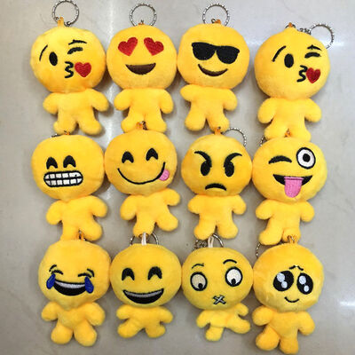 Giocattolo adorabile sveglio Keychain della peluche di Emoji con il gancio per i regali di promozione