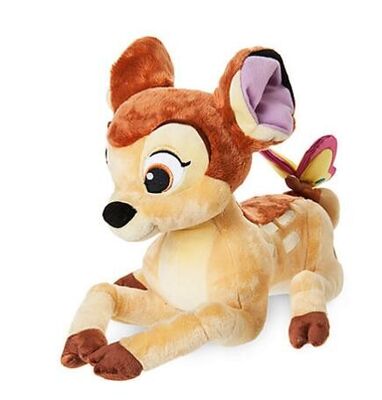 Bambi con colore morbido medio di Brown di dimensione dei giocattoli 25cm di Disney Store della farfalla