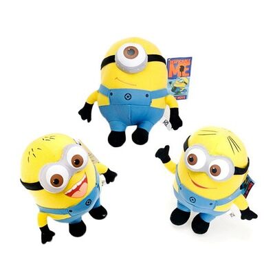 Spregevole me 3 peluche del fumetto dell'occhio dei servi 3D gioco i giocattoli della peluche del bambino di giallo 18cm