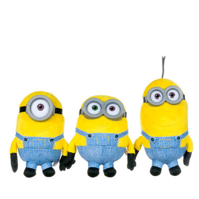 Spregevole me 3 peluche del fumetto dell'occhio dei servi 3D gioco i giocattoli della peluche del bambino di giallo 18cm