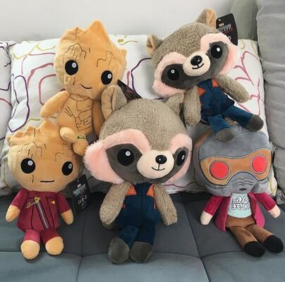Guardiani a 8 pollici dei giocattoli della peluche del fumetto della galassia per la macchina del giocattolo di vendita della gru