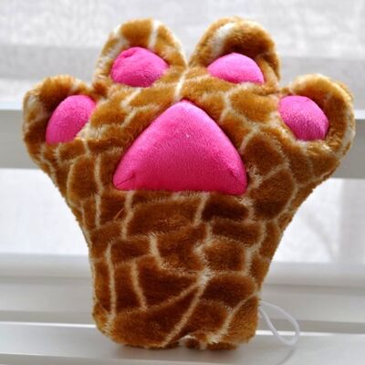La peluche dell'animale farcito del burattino di mano dei guanti della zampa della peluche gioca per i regali di promozione