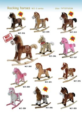 Animali del cavallo a dondolo di modo dell'interno per la guida di Chlidren sul gioco