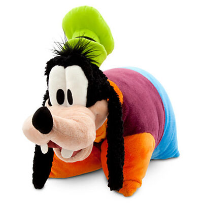 Il cuscino ed il cuscino sciocchi blu della peluche del cuscino di Disney con peluche Pippo si dirigono verso la lettiera